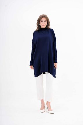 تونیک حجاب سرمه ای زنانه تریکو NİSUM MODA - کد 902402710