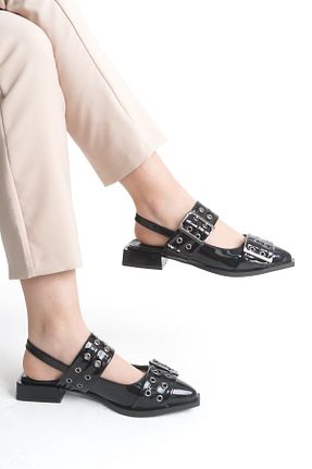 صندل مشکی زنانه پاشنه تخت Liza Shoes - کد 901445410