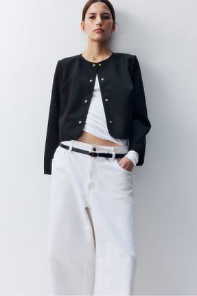 کت مشکی زنانه بافتنی H&M - کد 896890009