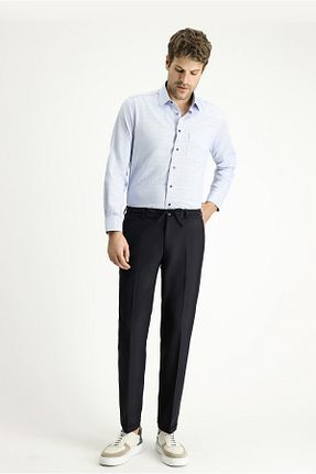 پیراهن آبی مردانه رگولار Kiğılı - کد 849763546
