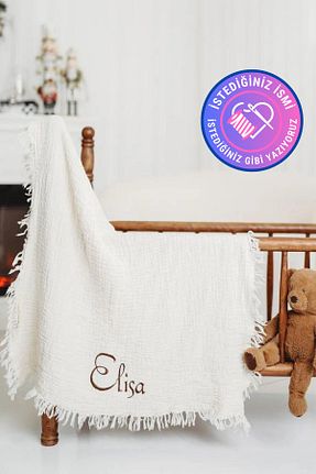 پارچه موسیلین قهوه ای tinykiddesign - کد 788042512