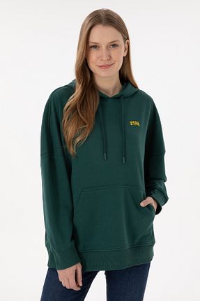 سوئیشرت سبز زنانه ساده U.S. Polo Assn. - کد 877110792