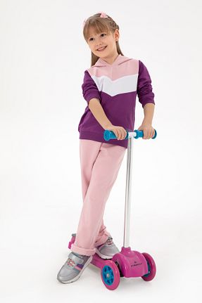 سوئیشرت صورتی بچه گانه ساده U.S. Polo Assn. - کد 884863153