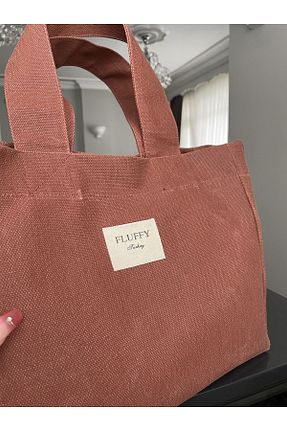 کیف دوشی نارنجی زنانه پارچه ای fluffy - کد 752641251