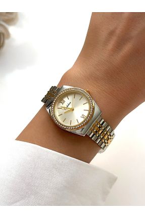 ساعت مچی طلائی زنانه 31-34 میلی متر Forsining - کد 865778601