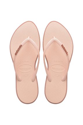 دمپائی صورتی زنانه پاشنه تخت Havaianas - کد 901550914