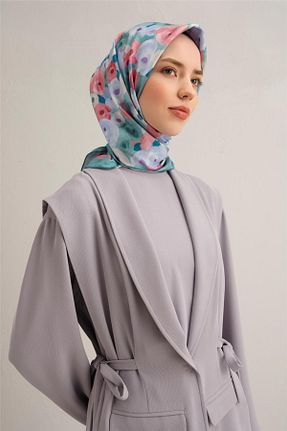 روسری سبز کرپ ساتن ابریشم Armine - کد 901600211