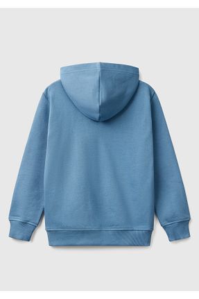 سوئیشرت آبی بچه گانه چاپی United Colors of Benetton - کد 901535902