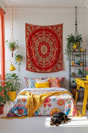 روپوش دیوار رنگی ساتن Medi Home - کد 901549971