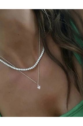 گردنبند جواهر زنانه فلزی TakıConcept - کد 901549201