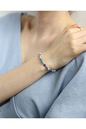 دستبند استیل (فولاد) زرد زنانه استیل ضد زنگ MARCİELO Accessories - کد 901545084