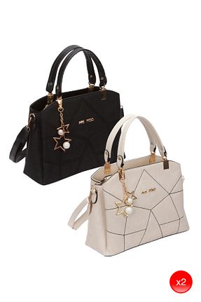 کیف دوشی مشکی زنانه چرم مصنوعی Adelina Bags - کد 901545231