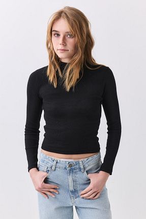 بلوز مشکی زنانه رگولار Trendiz - کد 901583892