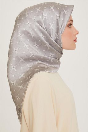 روسری طوسی 90 x 90 Armine - کد 867682782