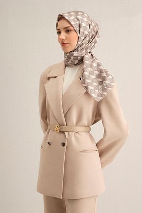 روسری بژ İpek Tivil Armine - کد 901455236
