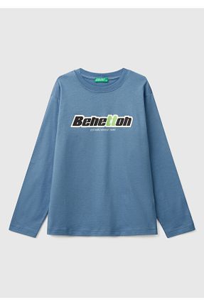 تیشرت آبی بچه گانه رگولار United Colors of Benetton - کد 901559173