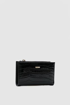 کیف پول مشکی زنانه سایز متوسط OLLBAG - کد 901542535