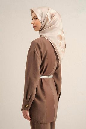 روسری بژ İpek Tivil Armine - کد 901491395