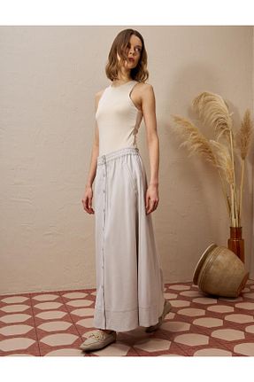 دامن حجاب بژ زنانه رگولار Kayra - کد 901604638