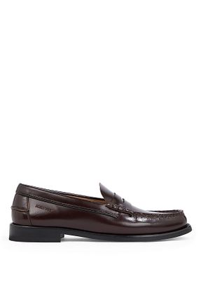 کفش اسنیکر قهوه ای مردانه چرم Tommy Hilfiger - کد 901591548
