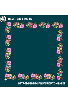 روسری رنگی پلی استر Cenk - کد 901542567