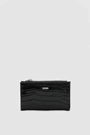 کیف پول مشکی زنانه سایز متوسط OLLBAG - کد 901542535