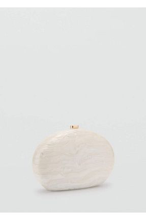 کیف دوشی سفید زنانه پارچه ای MANGO - کد 902520014