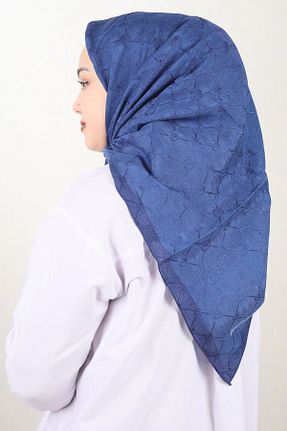 روسری رنگی پنبه ای PİRAMİT - کد 719998673