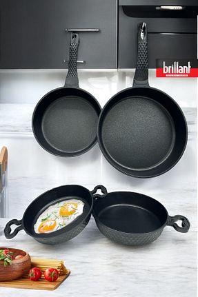ماهیتابه طوسی زیره نچسب Brillant - کد 902584726