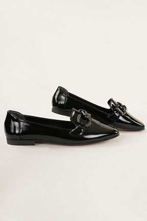 بابت مشکی زنانه چرم لاکی Sole Harmoni - کد 901566382
