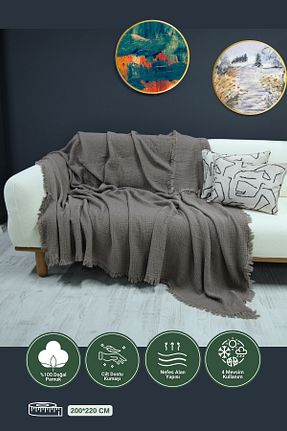 کاور مبل قهوه ای پنبه ای OTEXSA - کد 820434192