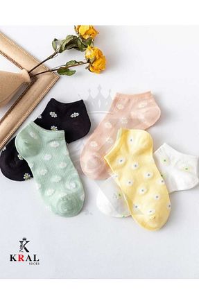 جوراب آبی زنانه پنبه ای KRAL SOCKS - کد 824098385