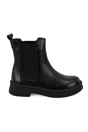 بوت / نیم بوت مشکی زنانه چرم خالص Desa - کد 857542333