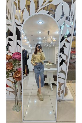 پلیور بژ زنانه ساده İthal - کد 901579241