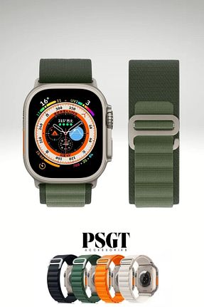 بند ساعت هوشمند سبز PSGT - کد 376385492