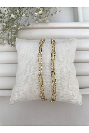 گردنبند استیل ( فولاد ) زرد زنانه استیل ضد زنگ XUPİNGS JEWELRY - کد 900139994