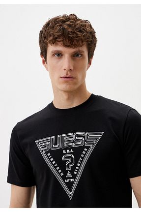 تیشرت مشکی مردانه رگولار Guess - کد 901623426