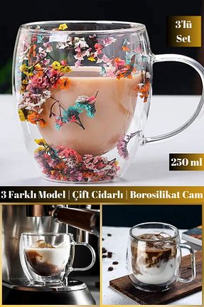 لیوان رنگی شیشه Hane Dostu - کد 901629112
