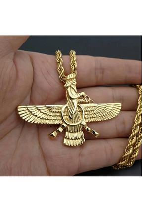 گردنبند استیل ( فولاد ) زرد زنانه استیل (فولاد) LATITURCO - کد 901621459