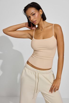 بلوز بژ زنانه ساده Baluxe - کد 171607700