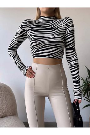 بلوز رنگی زنانه طرح دار Loomora - کد 901635160