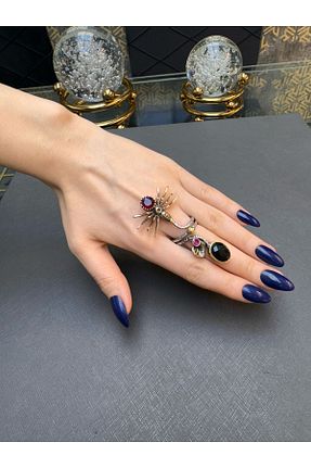انگشتر نقره رنگی زنانه 925 عیار Gümüşhanesi - کد 901643693