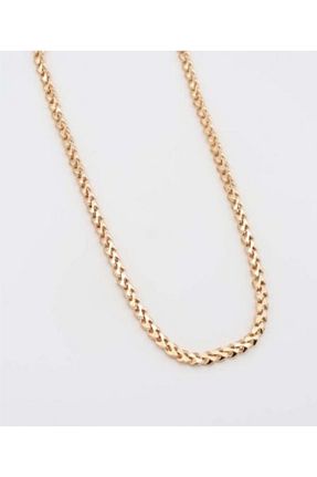 گردنبند استیل ( فولاد ) طلائی استیل (فولاد) shesra - کد 899456925