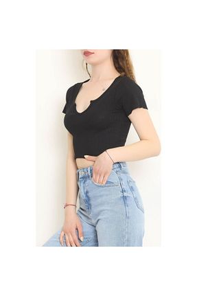 بلوز مشکی زنانه ساده mrmpro - کد 741749271
