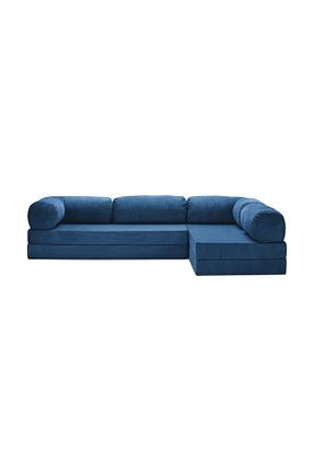 ست گوشه ای آبی مخمل Dekoro - کد 888519772