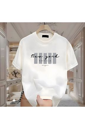 تیشرت سفید زنانه اورسایز Tarzsokak - کد 923513708