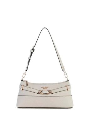 کیف دوشی طوسی زنانه چرم مصنوعی Guess - کد 886025341