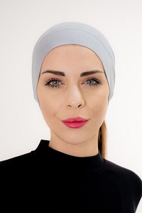 کلاه شنای حجاب طوسی زنانه Şalcenneti.com - کد 901724277