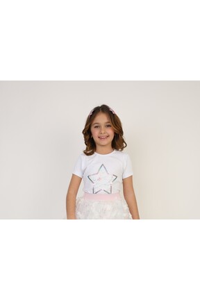 تیشرت سفید بچه گانه اسلیم فیت Dıgıl Kids - کد 902905307