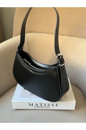 کیف دوشی مشکی زنانه چرم مصنوعی Moda Sekiz - کد 901741089
